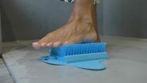 Badebørste til fødder med sugekopper